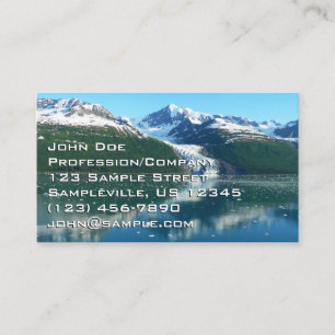 College Fjord I Beautiful Alaska Photography Business Card