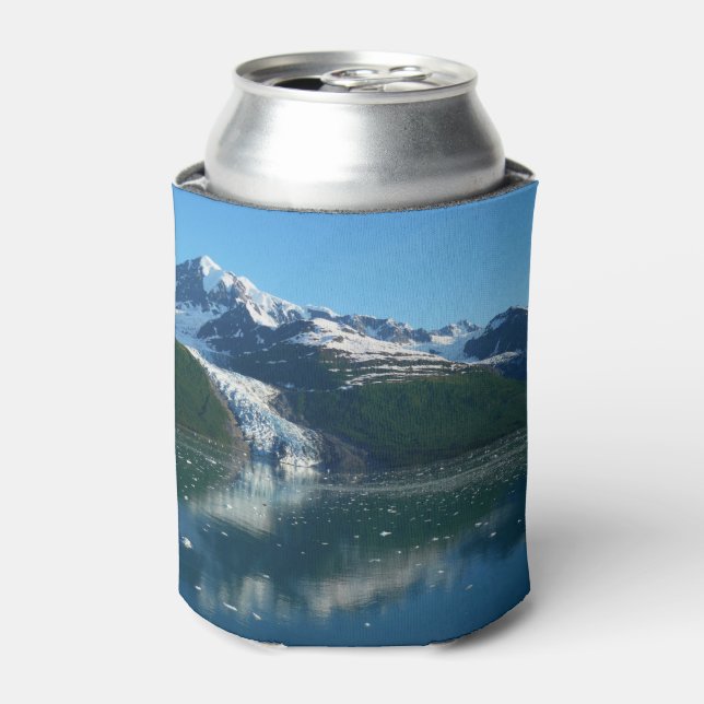 College Fjord II Beautiful Alaska Photography Can Cooler (Can Front)