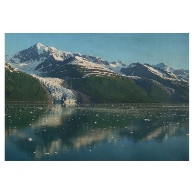 College Fjord II Beautiful Alaska Photography Wood Poster (Front)