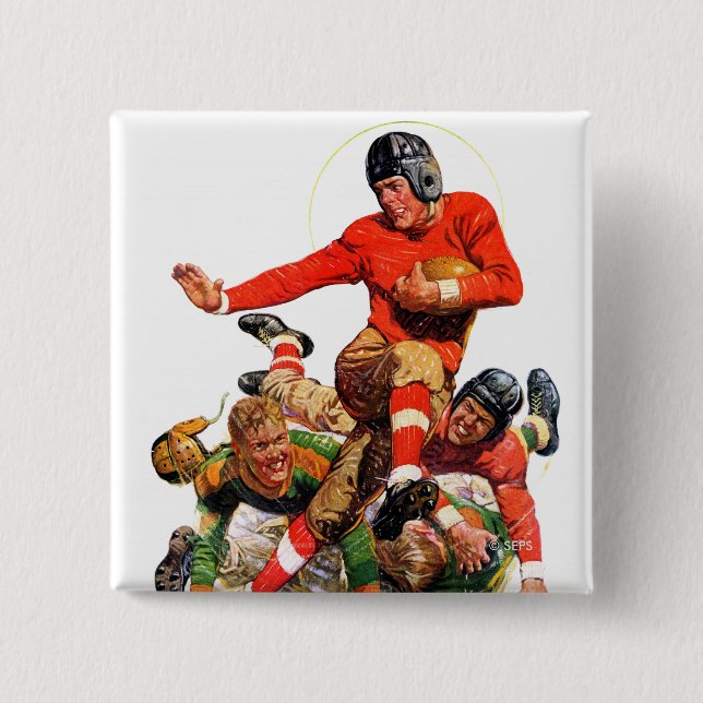 College Football 15 Cm Square Badge (Front)