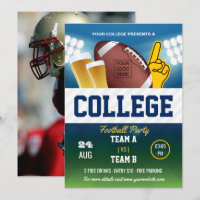 College Football Party change colour and add logo