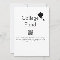 College fund scan QR add details graduate donation