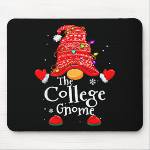 College Gnome - Xmas Family Matching Funny Christm Mouse Pad