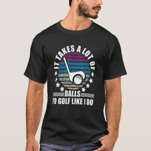 College Golf Player Training Season Golfer 9 T-Shirt