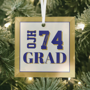 College Grad '26  Glass Tree Decoration