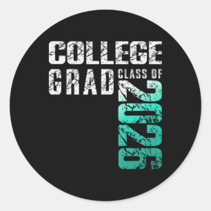 College Grad Cl Of 2026 Graduation Classic Round Sticker