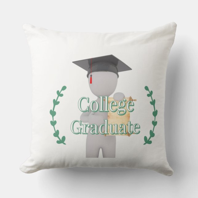 College Graduate  Cushion (Front)
