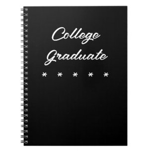 College Graduate Spiral Notebook
