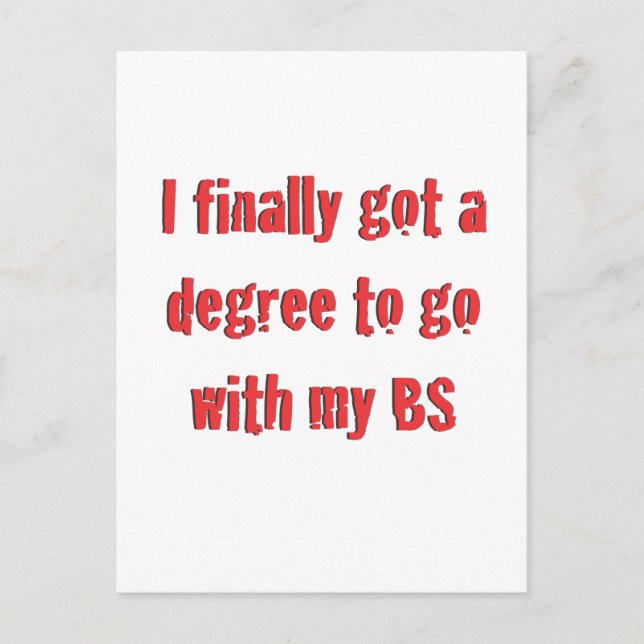 College Graduation Announcement Postcard (Front)