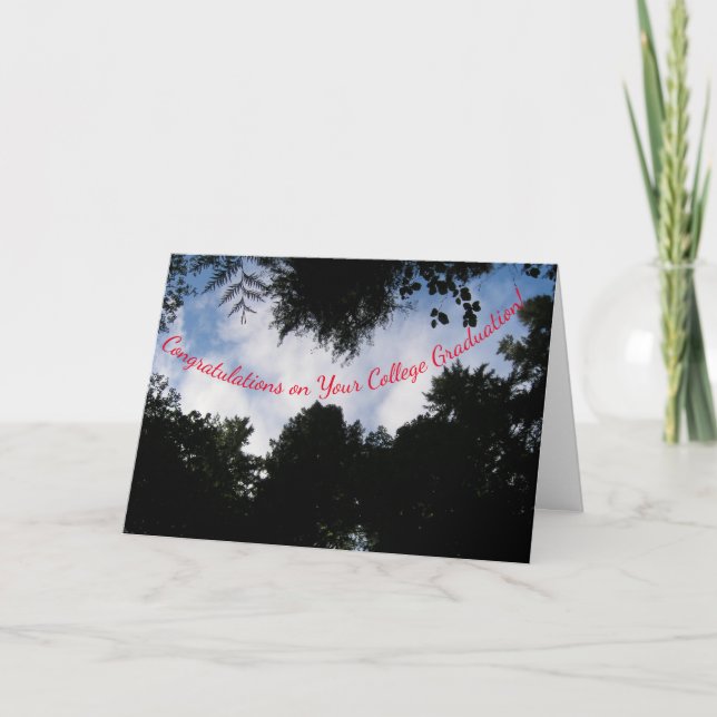 College Graduation Wishes Card (Front)