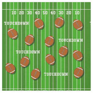 College Gridiron Football Player Birthday Fabric