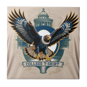 College : Hawk Logo Ceramic Tile