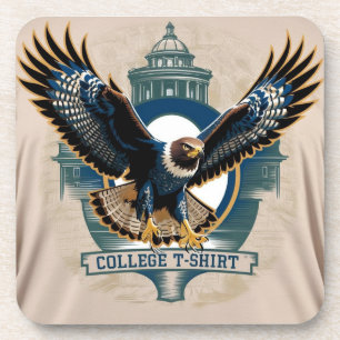 College : Hawk Logo Coaster