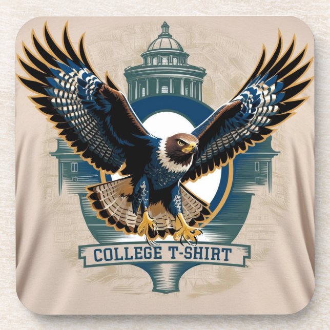 College : Hawk Logo Coaster (Front)