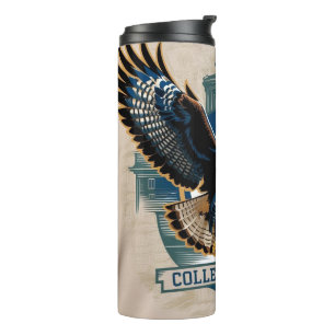 College : Hawk Logo Thermal Tumbler