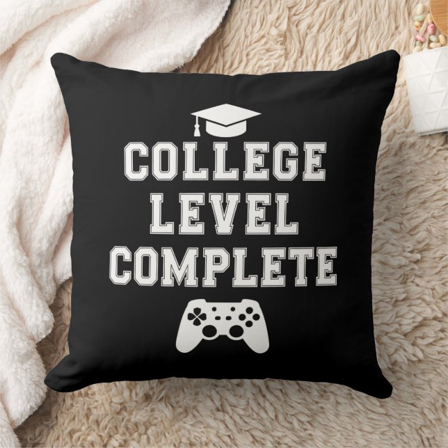 College Level Complete Graduation Gamer Gaming Cushion (Blanket)