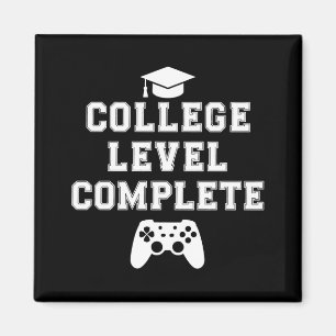 College Level Complete Graduation Gamer Gaming Magnet