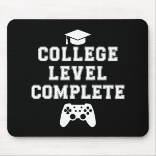 College Level Complete Graduation Gamer Gaming Mouse Pad