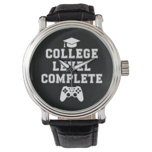 College Level Complete Graduation Gamer Gaming Watch