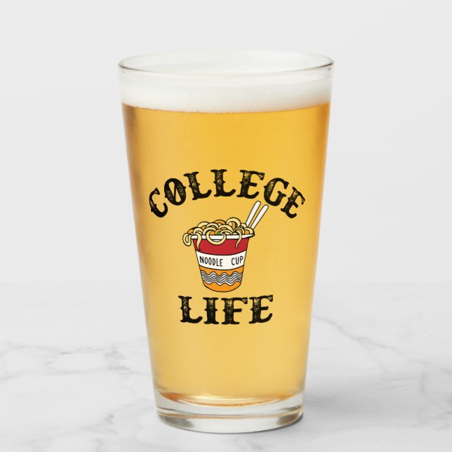 College Life Ramen   Glass (Front Filled)