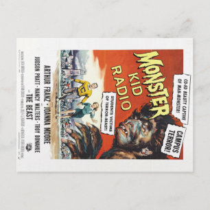 College Monsters from Monster Kid Radio Postcard