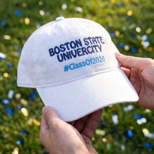 College Name Graduate 2026 Hashtag Embroidered Hat