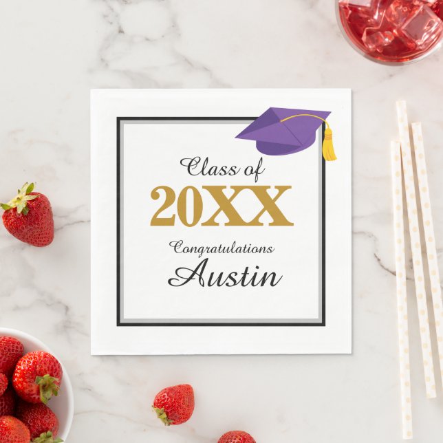 College or High School Graduation Napkin (Insitu)