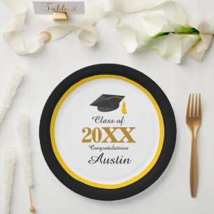 College or High School Graduation Paper Plate