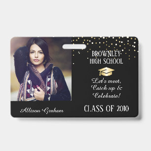 College or High School Reunion  Badge ID Badge