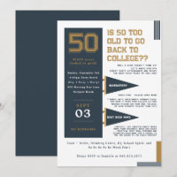 College Pennants | Blue & Gold 50th Birthday