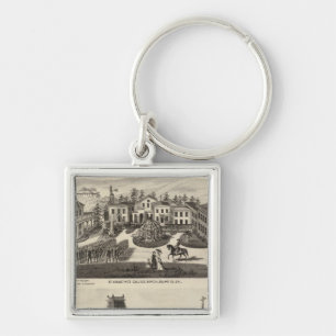College, school, Benicia Key Ring