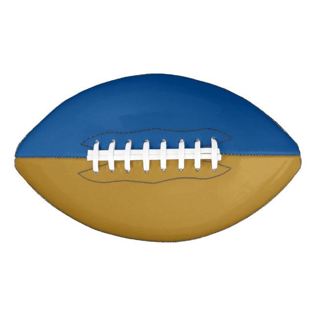 College Sports Team Colours Blue/Gold Football  (Front)