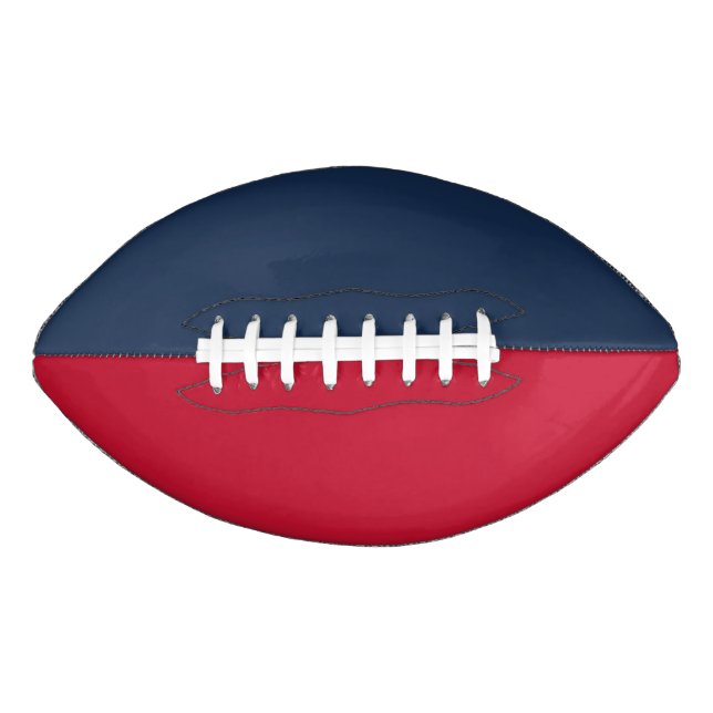 College Sports Team Colours Navy Blue/Red Football (Front)