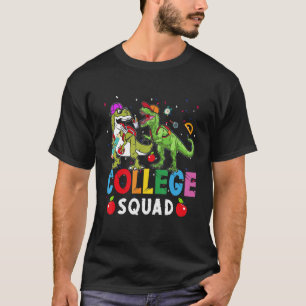 College Squad Dinosaurs Teacher Student Back To Sc T-Shirt