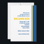College Stripe Bar Mitzvah Invitation<br><div class="desc">This sporty Bar Mitzvah invitation perfectly sets the tone for your family's special occasion.</div>