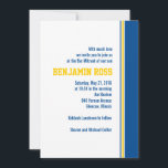 College Stripe Bar Mitzvah Invitation<br><div class="desc">This sporty Bar Mitzvah invitation perfectly sets the tone for your family's special occasion.</div>