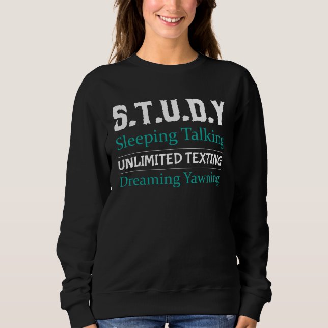 College Student 100 Days of School High School 13 Sweatshirt (Front)