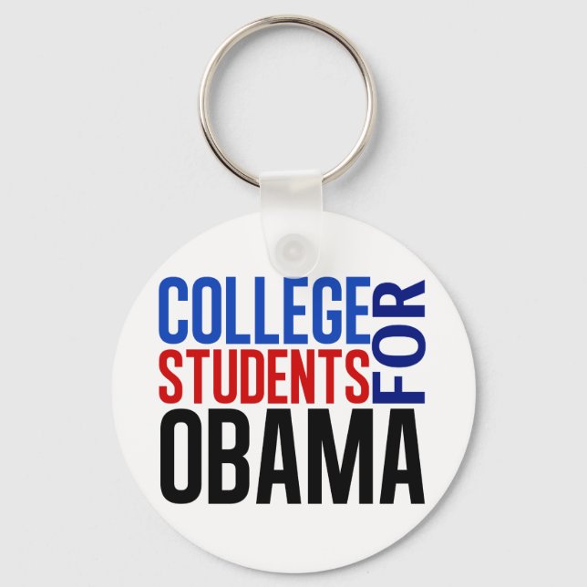 College Students for Obama Key Ring (Front)