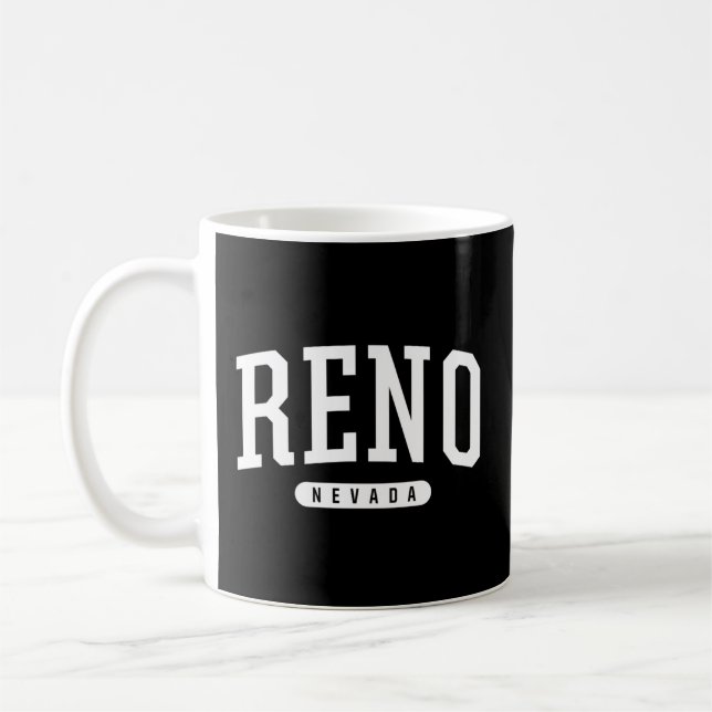 College Style Reno Nevada Coffee Mug (Left)