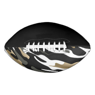 College Team Colours Black/Gold Camo Football