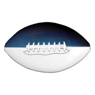 College Team Colours Blue/Black/White Football