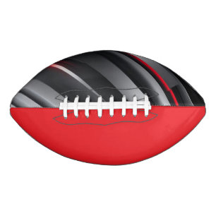 College Team Colours Red/Black/Grey Football