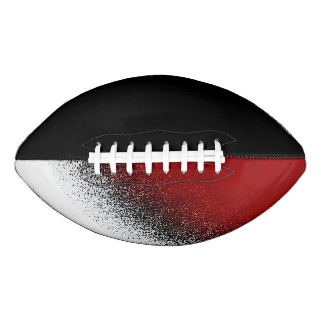 College Team Colours Red/White/Black Football (Front)