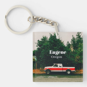 College town of Eugene - Oregon Key Ring