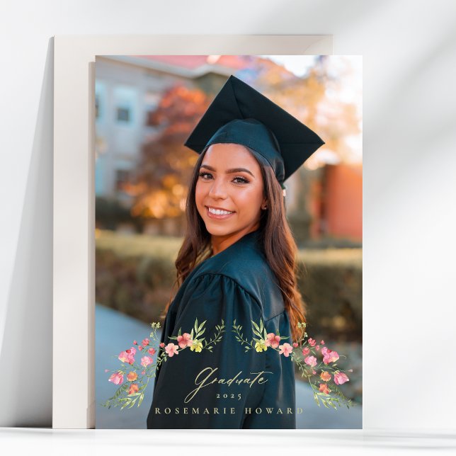 college university floral arch 2 photo Grad Announcement (Creator Uploaded)