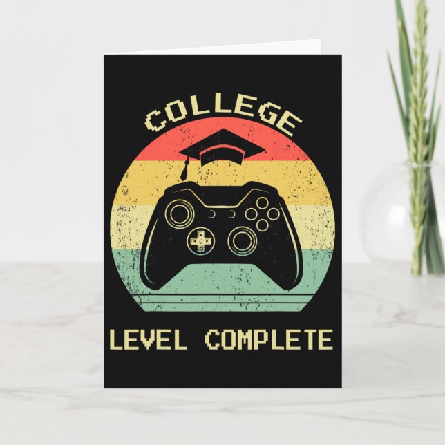 College University Graduation Level Complete Video Card (Front)