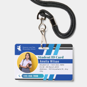 College University Student Photo ID Badge