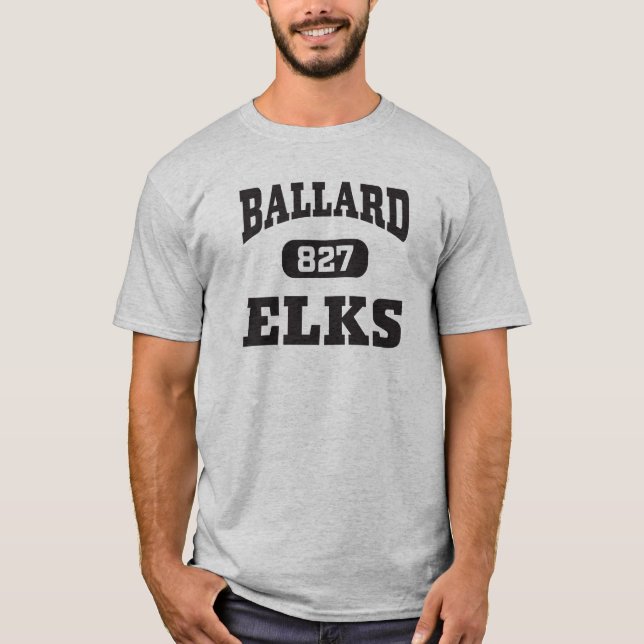 Collegiate Ballard Elks T-Shirt (Front)