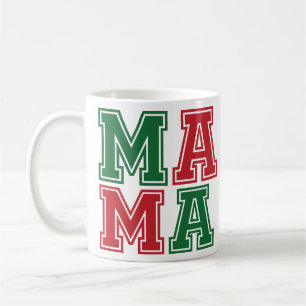 Collegiate "MAMA" Bold Holiday Gift Moms Coffee Mug