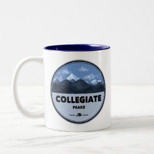 Collegiate Peaks Colorado Camping Two-Tone Coffee Mug